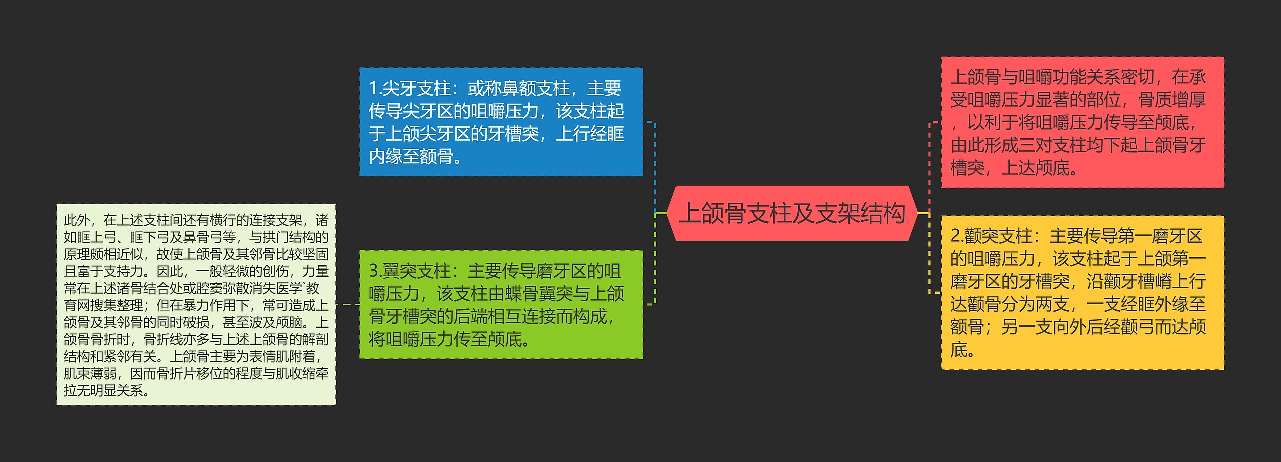 上颌骨支柱及支架结构