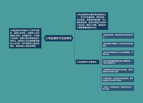 心电监测技术注意事项