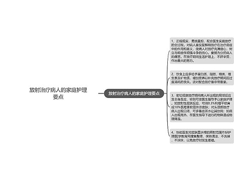 放射治疗病人的家庭护理要点