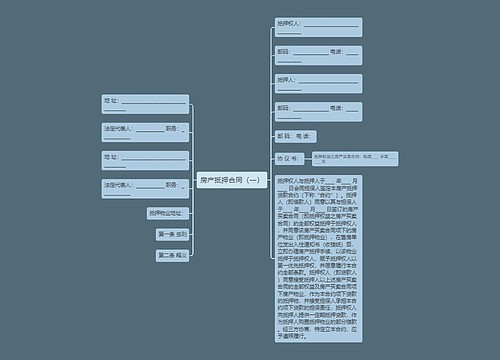 房产抵押合同（一）