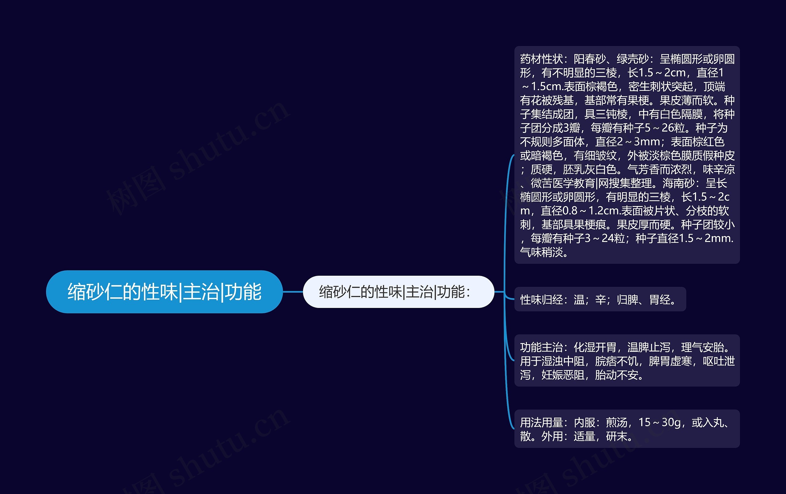 缩砂仁的性味|主治|功能 缩砂仁的性味|主治|功能