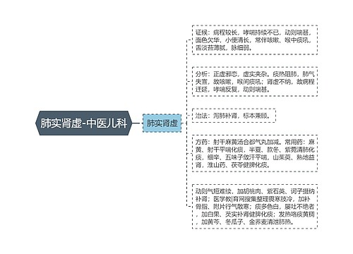 肺实肾虚-中医儿科