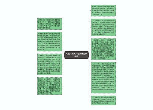 英国开发出高精度体温传感器