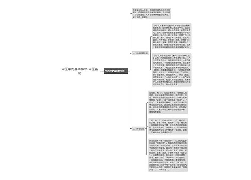 中医学的基本特点-中医基础