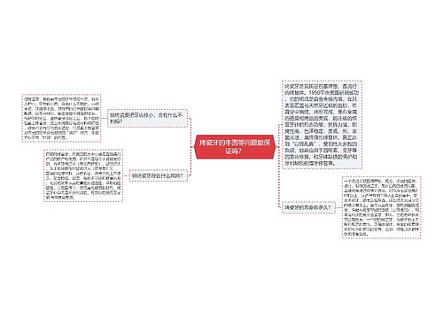 烤瓷牙的牢固等问题能保证吗？