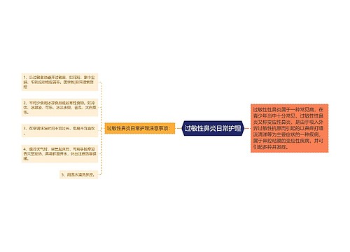 过敏性鼻炎日常护理