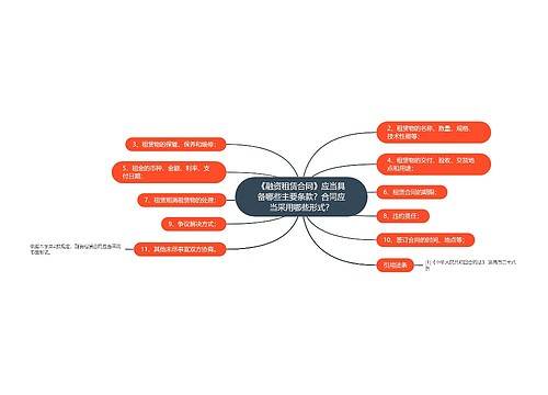 《融资租赁合同》应当具备哪些主要条款？合同应当采用哪些形式？