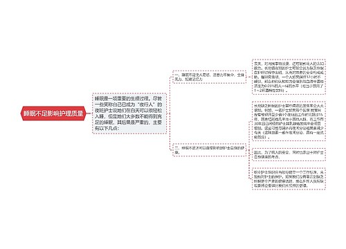 睡眠不足影响护理质量