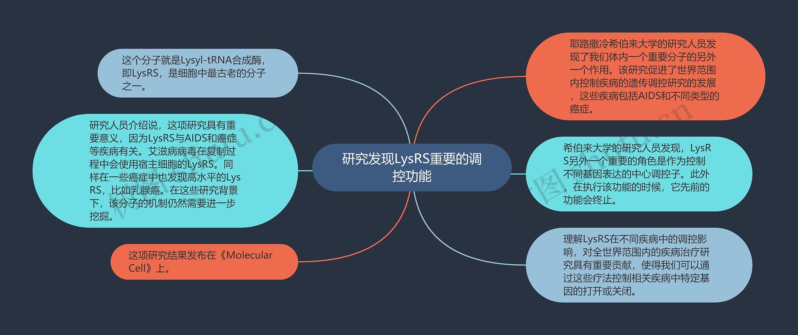 研究发现LysRS重要的调控功能思维导图