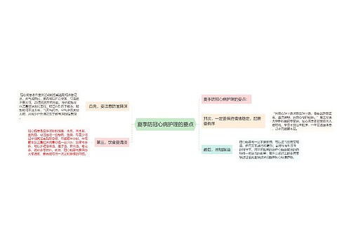 夏季防冠心病护理的要点