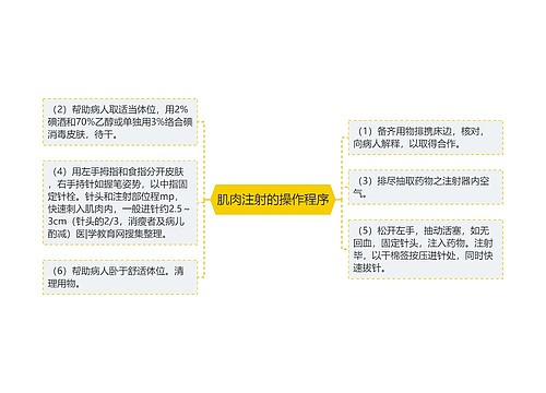 肌肉注射的操作程序