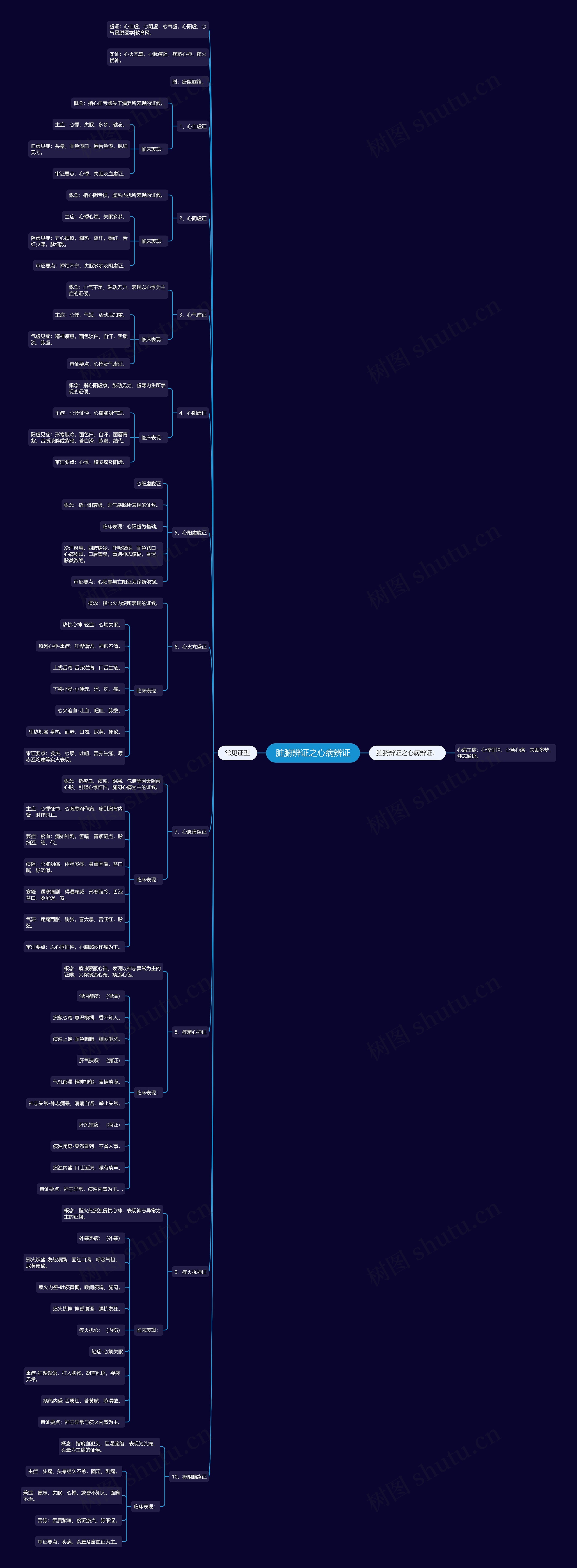 脏腑辨证之心病辨证 脏腑辨证之心病辨证
