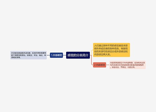 感觉的分类简介