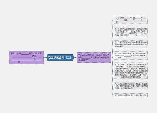 酒店承包合同（二）