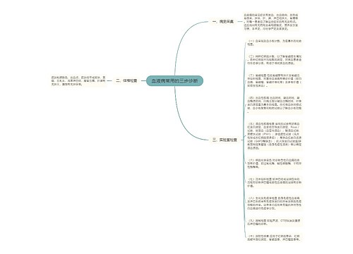 血液病常用的三步诊断