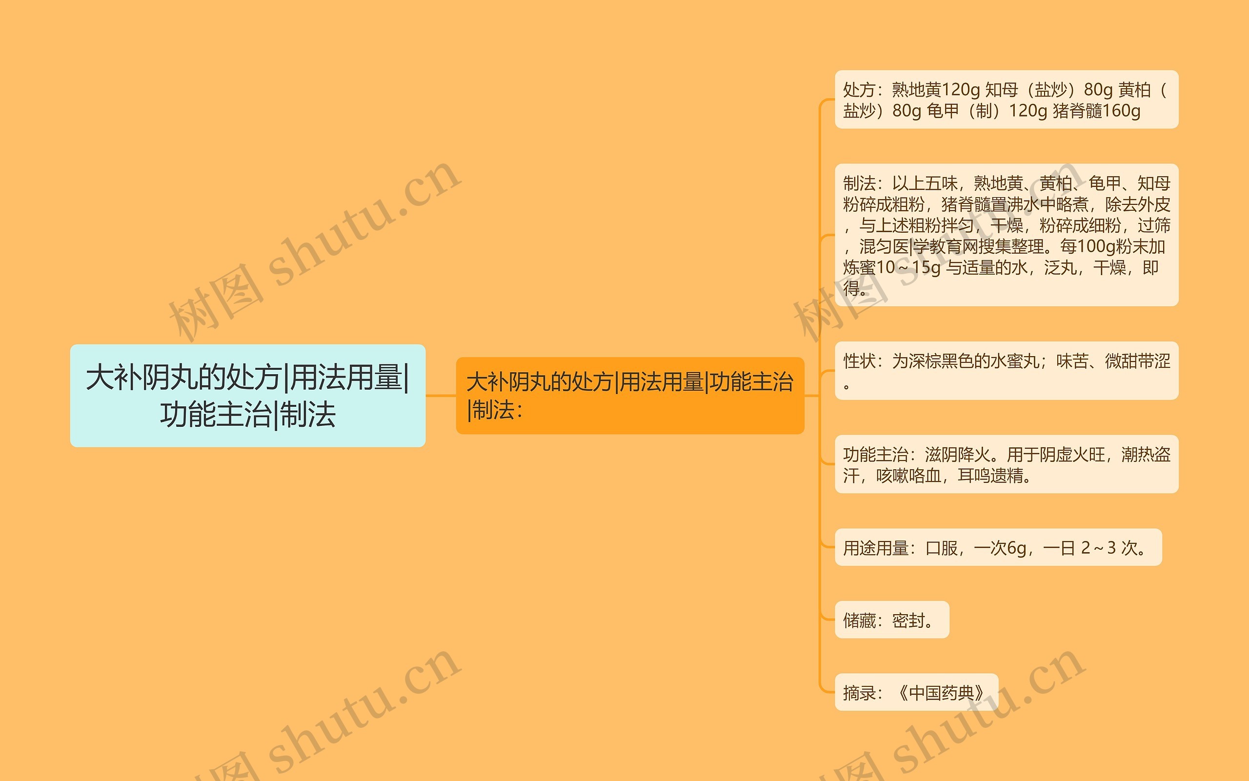 大补阴丸的处方|用法用量|功能主治|制法 大补阴丸的处方|用法用量|功能主治|制法