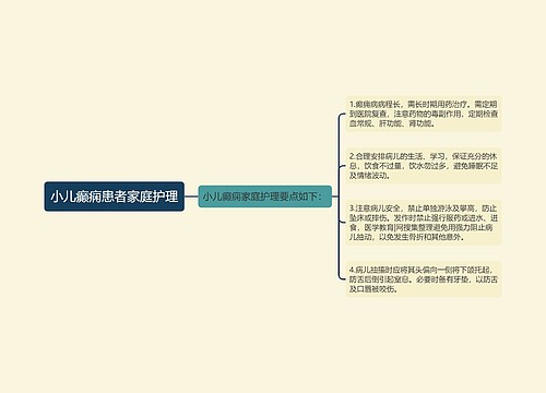 小儿癫痫患者家庭护理