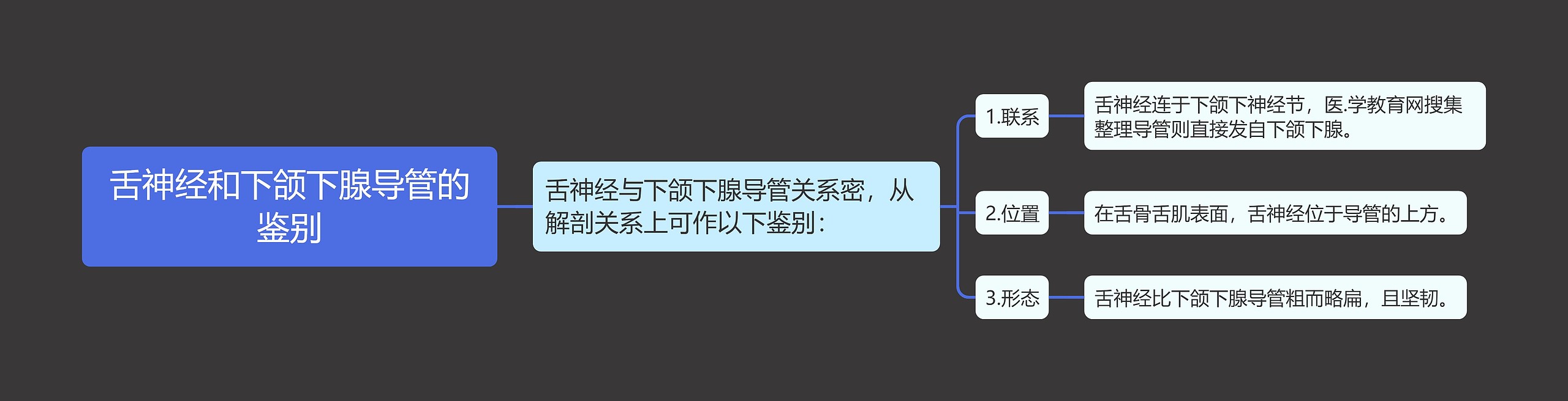 舌神经和下颌下腺导管的鉴别 舌神经和下颌下腺导管的鉴别