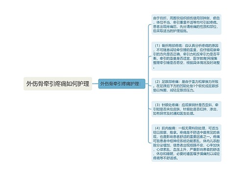 外伤骨牵引疼痛如何护理