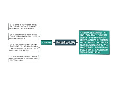 低血糖症治疗原则