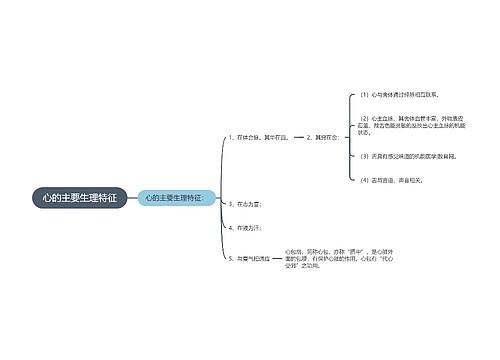 心的主要生理特征