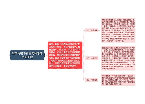 麻醉胃镜下胃息肉切除的术前护理