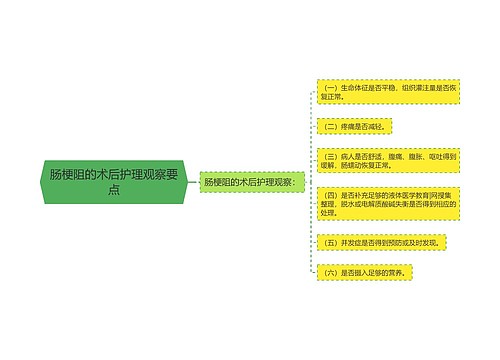 肠梗阻的术后护理观察要点