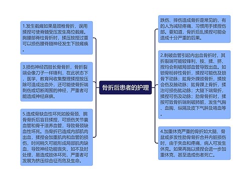 骨折后患者的护理