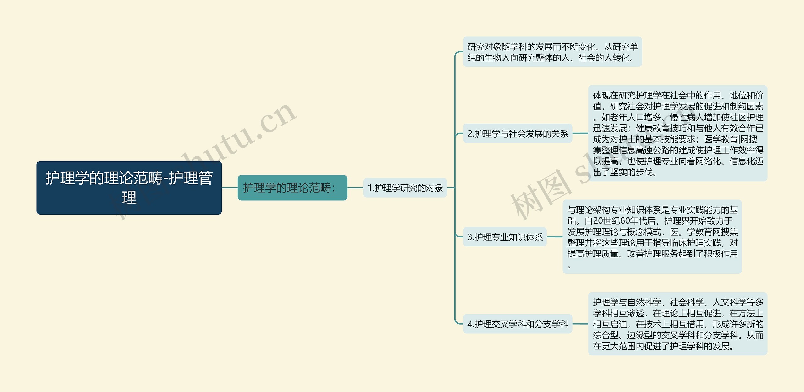 护理学的理论范畴-护理管理思维导图