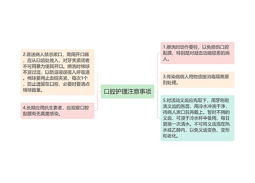 口腔护理注意事项