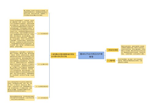 精神科开放式病区的护理管理