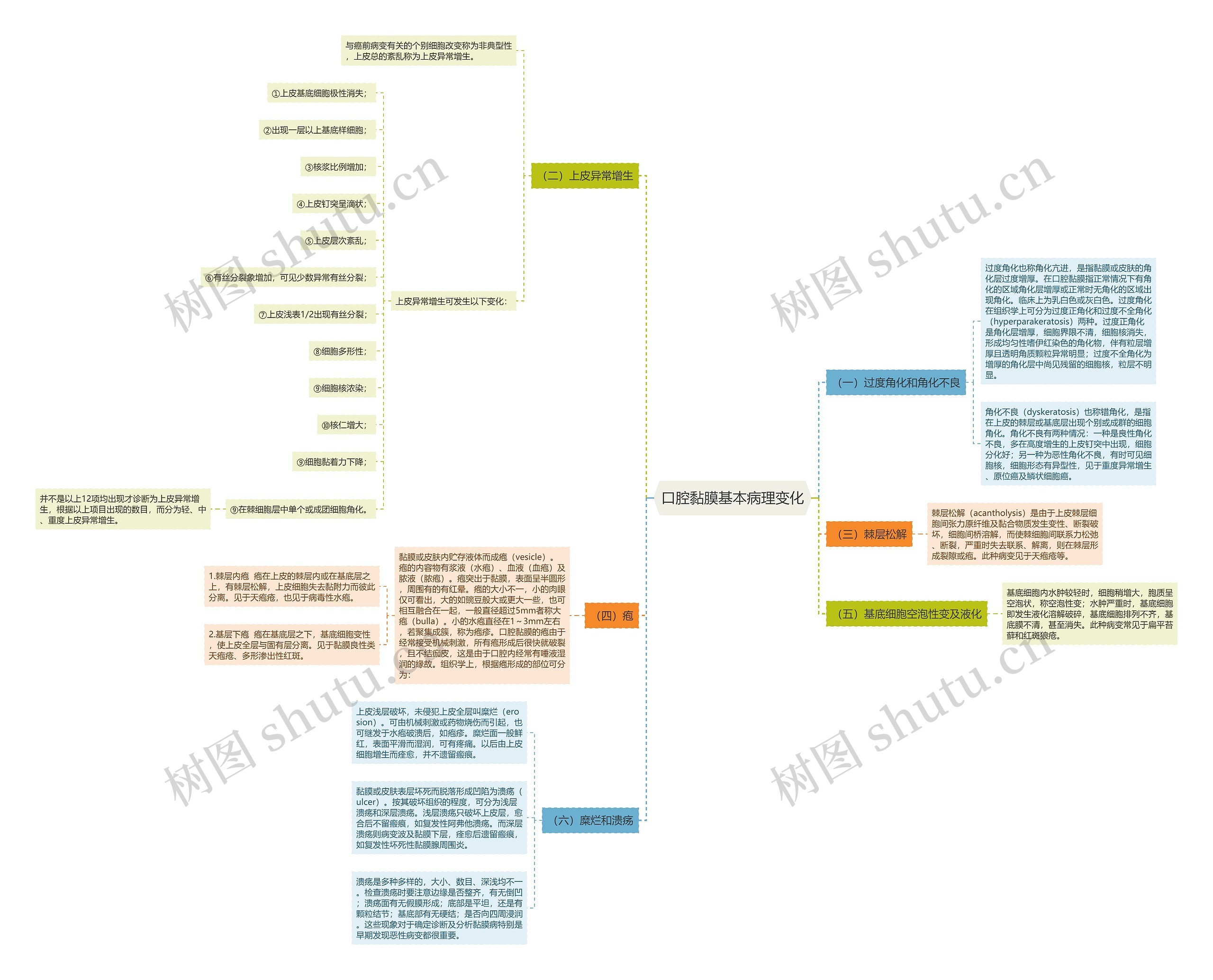 口腔黏膜基本病理变化 口腔黏膜基本病理变化