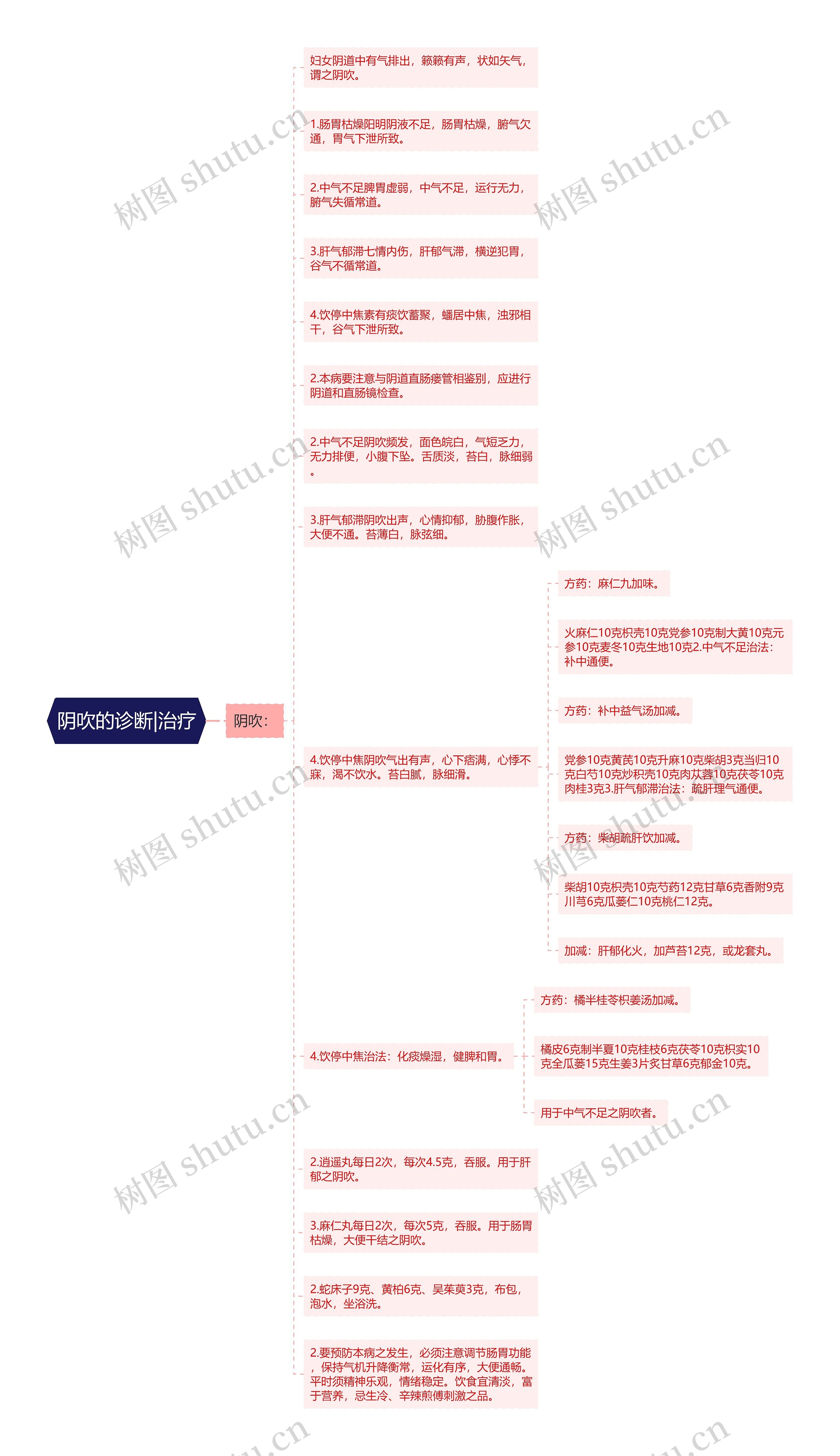 阴吹的诊断|治疗思维导图