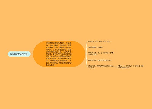 军团菌肺炎的判断