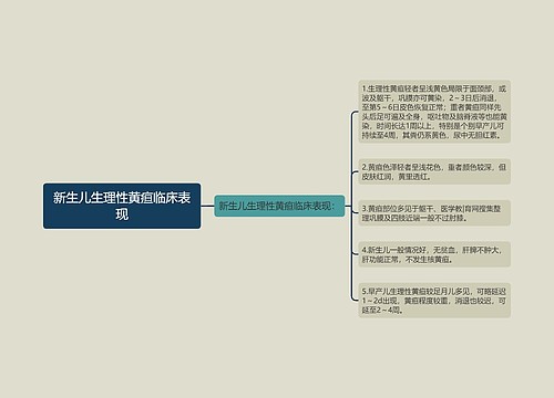 新生儿生理性黄疸临床表现