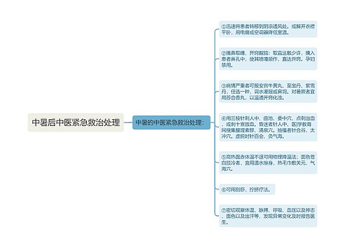 中暑后中医紧急救治处理