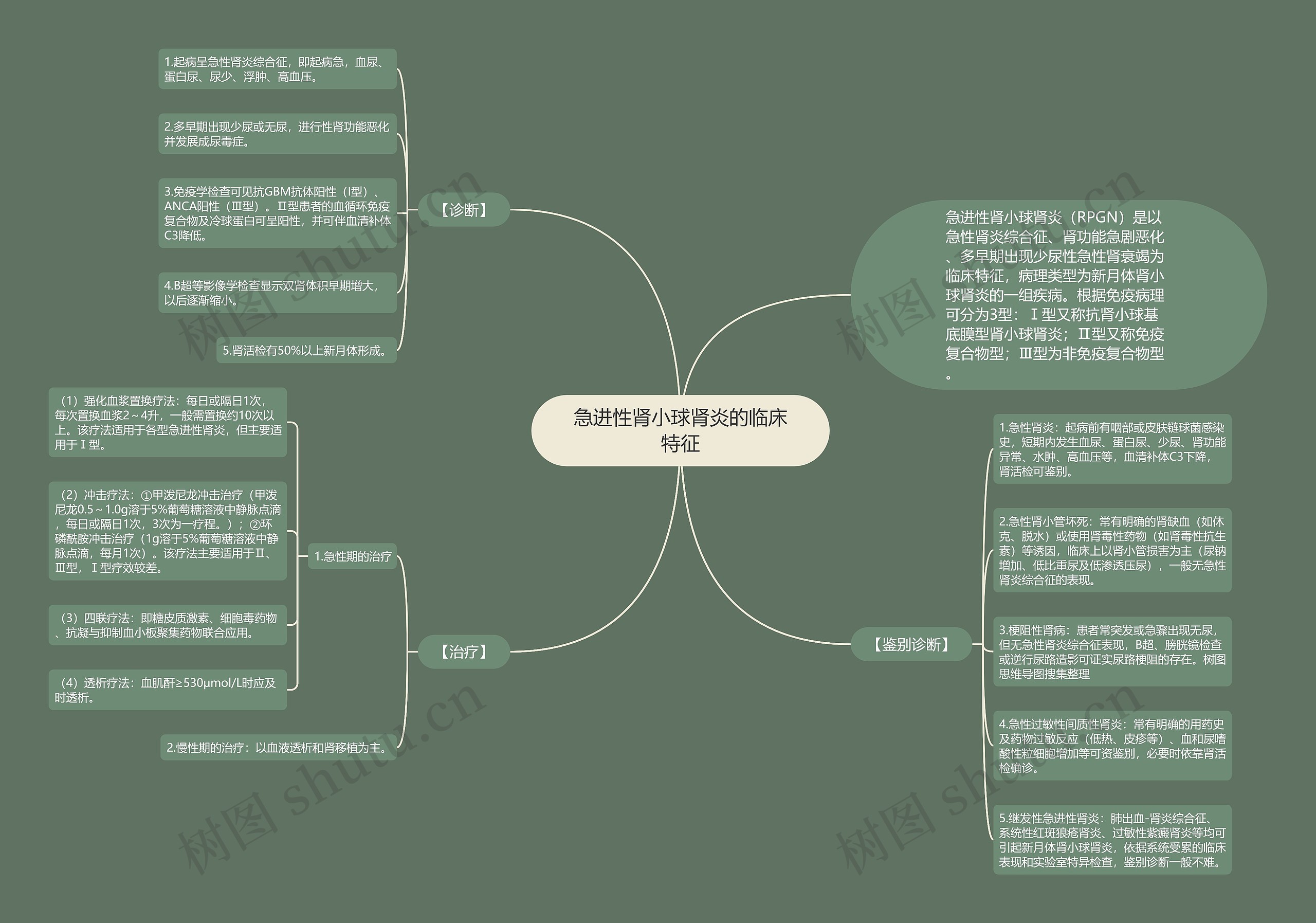 急进性肾小球肾炎的临床特征 急进性肾小球肾炎的临床特征