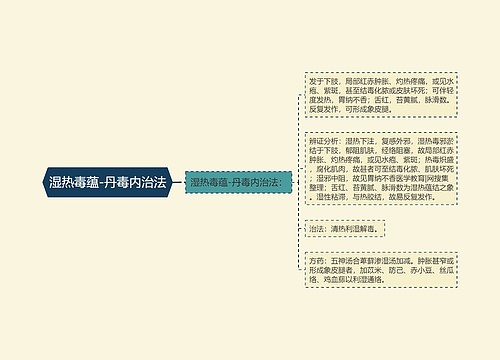 湿热毒蕴-丹毒内治法