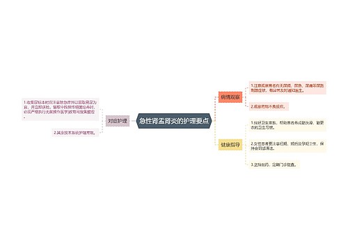 急性肾盂肾炎的护理要点