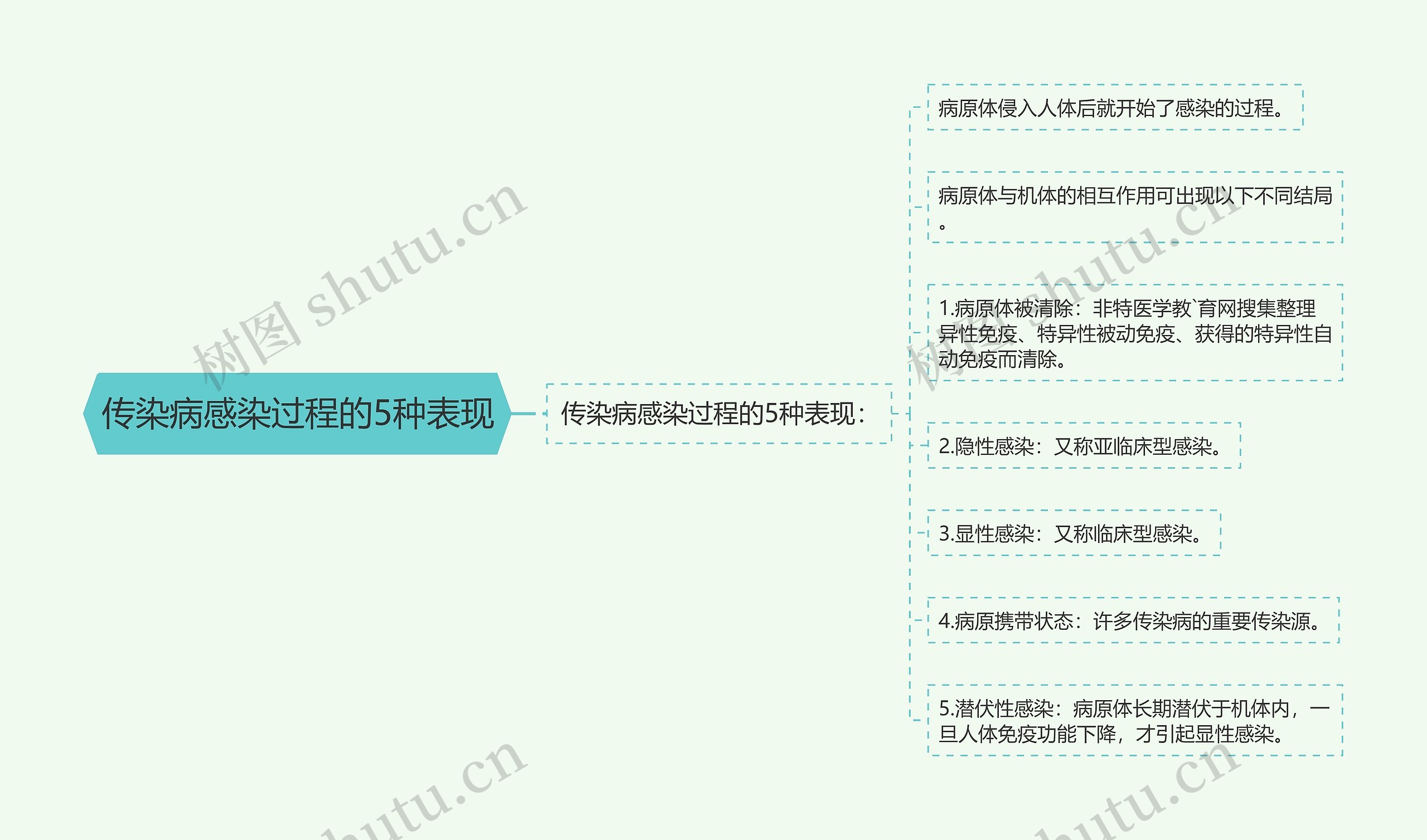 传染病感染过程的5种表现