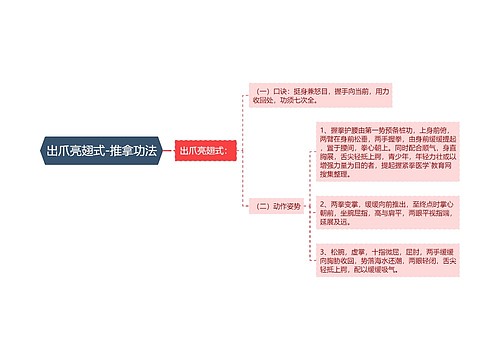 出爪亮翅式-推拿功法