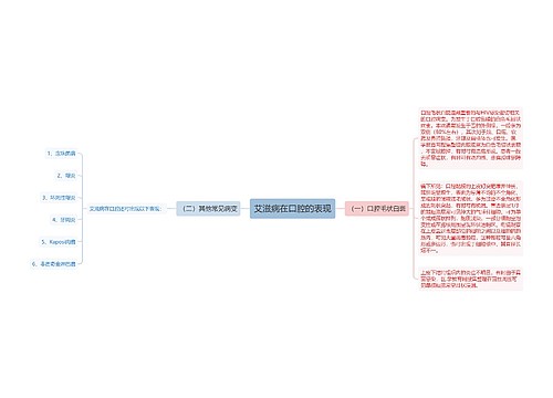 艾滋病在口腔的表现