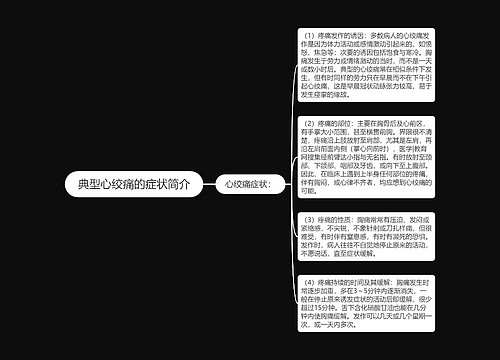 典型心绞痛的症状简介