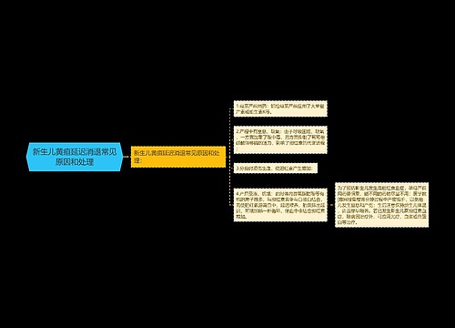 新生儿黄疸延迟消退常见原因和处理