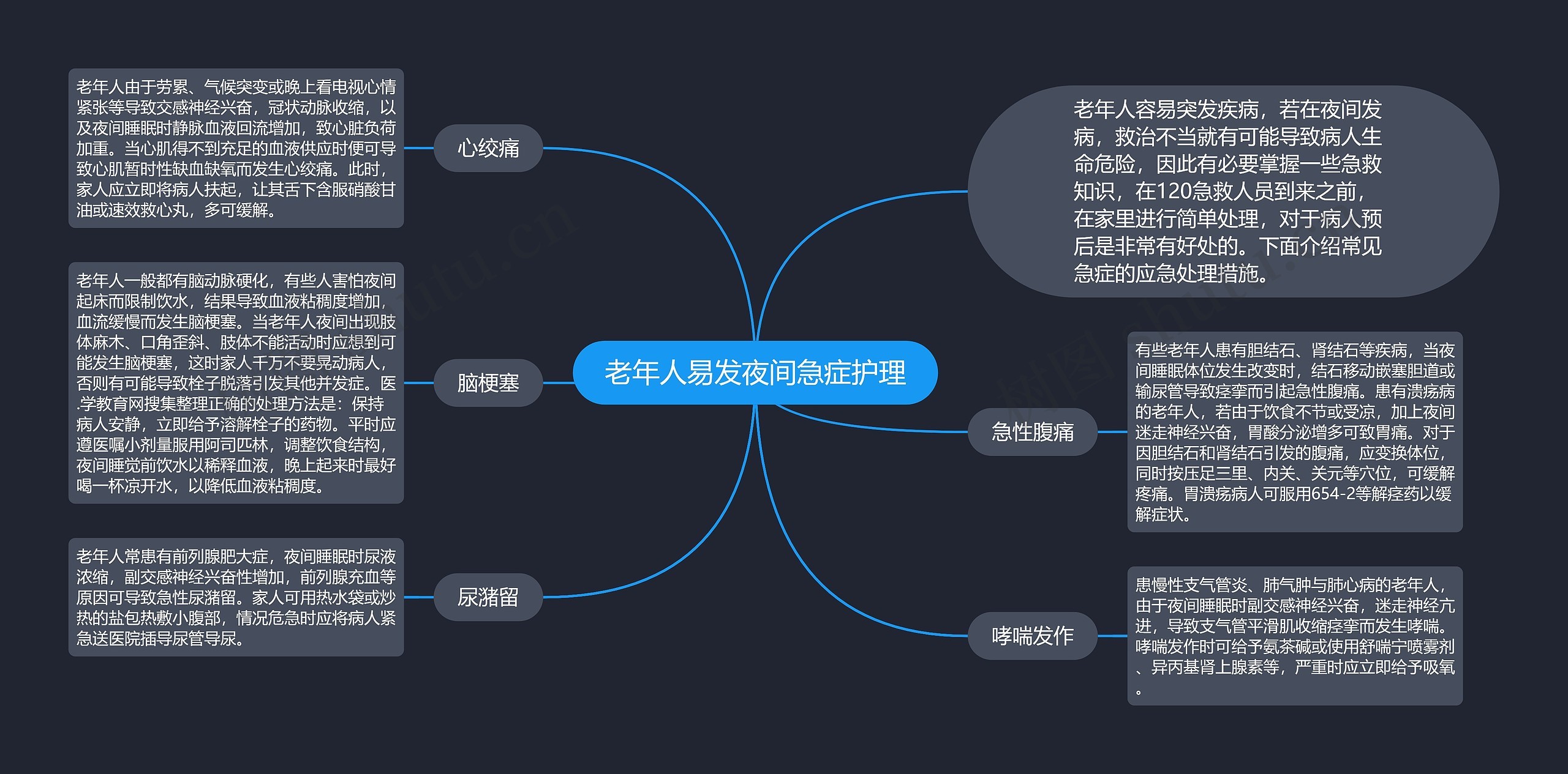 老年人易发夜间急症护理