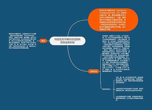 特发性关节痛综合征的病因及发病机制