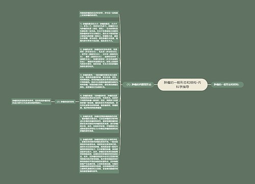 肿瘤的一般形态和结构-内科学指导