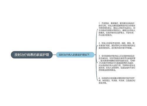 放射治疗病患的家庭护理