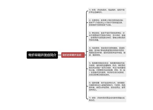 骨折早期并发症简介