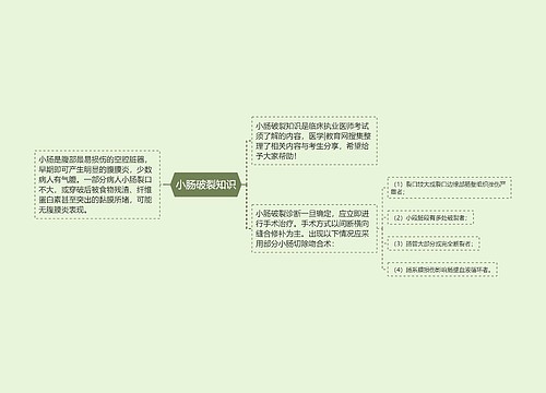 小肠破裂知识